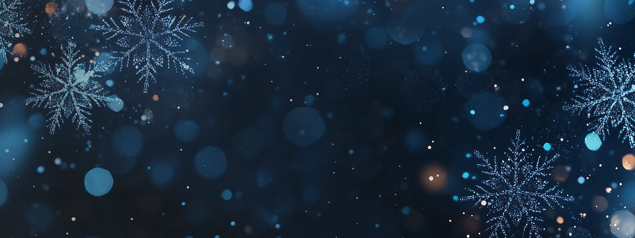 Sparkling snowflakes